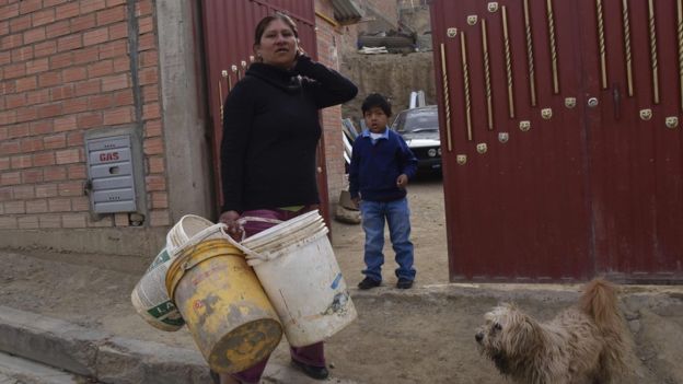 AFP.Los expertos señalaron factores climáticos y causas internas como explicación a la crisis del agua en Bolivia
