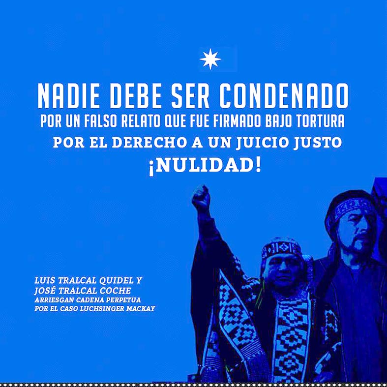 Mapuches nadie debe ser condenado