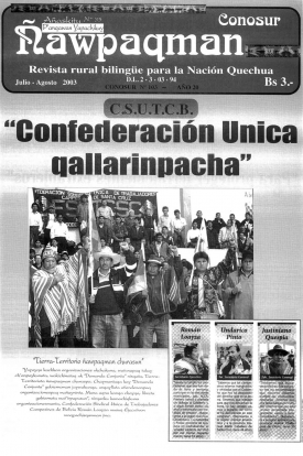 Revista rural bilingüe Conosur Ñawpaqman 103